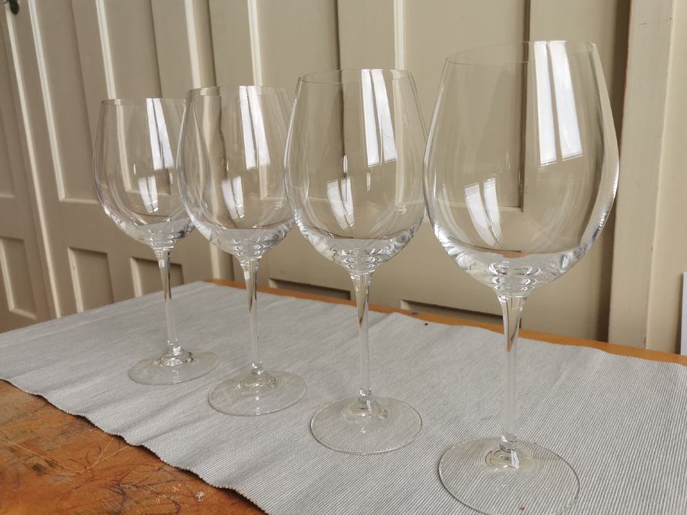 Villeroy & Boch Entrée Rotweingläser 4er Set – 480 Ml, Kristallglas – Klare Gläser