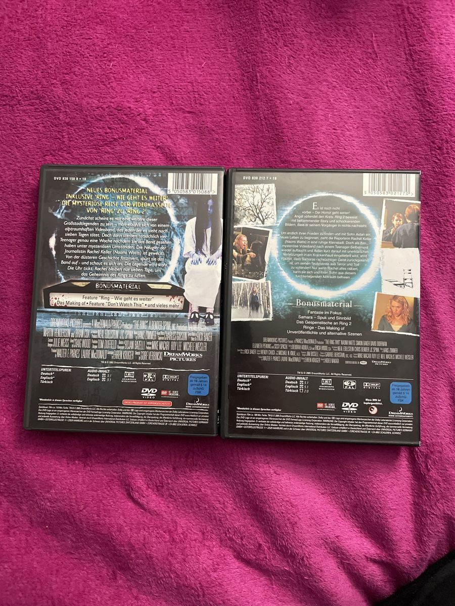 Alle DVDs: DVD Sammlung The Ring 1+2, Collectors Edition – Gebraucht aus Unterkulm von EmanuelG01 1