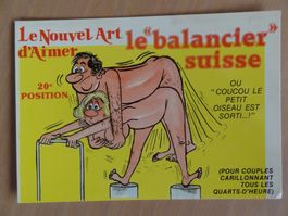 Erotik - AK - "le balancier Suisse" humour