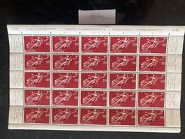 1948 100 Jahre Schweiz Bundesstaat N 283 Bogen Frankaturware