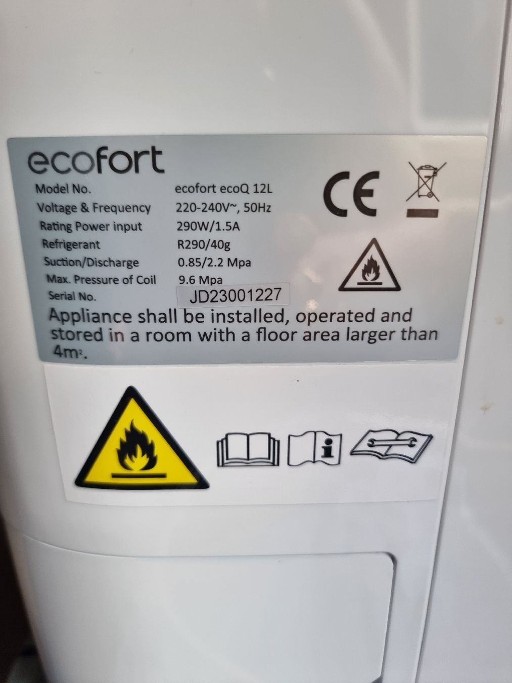 Ecofort Luftentfeuchter: Ecofort ecoQ 12L Luftentfeuchter  – Gebraucht aus Berschis von treedosha01 5