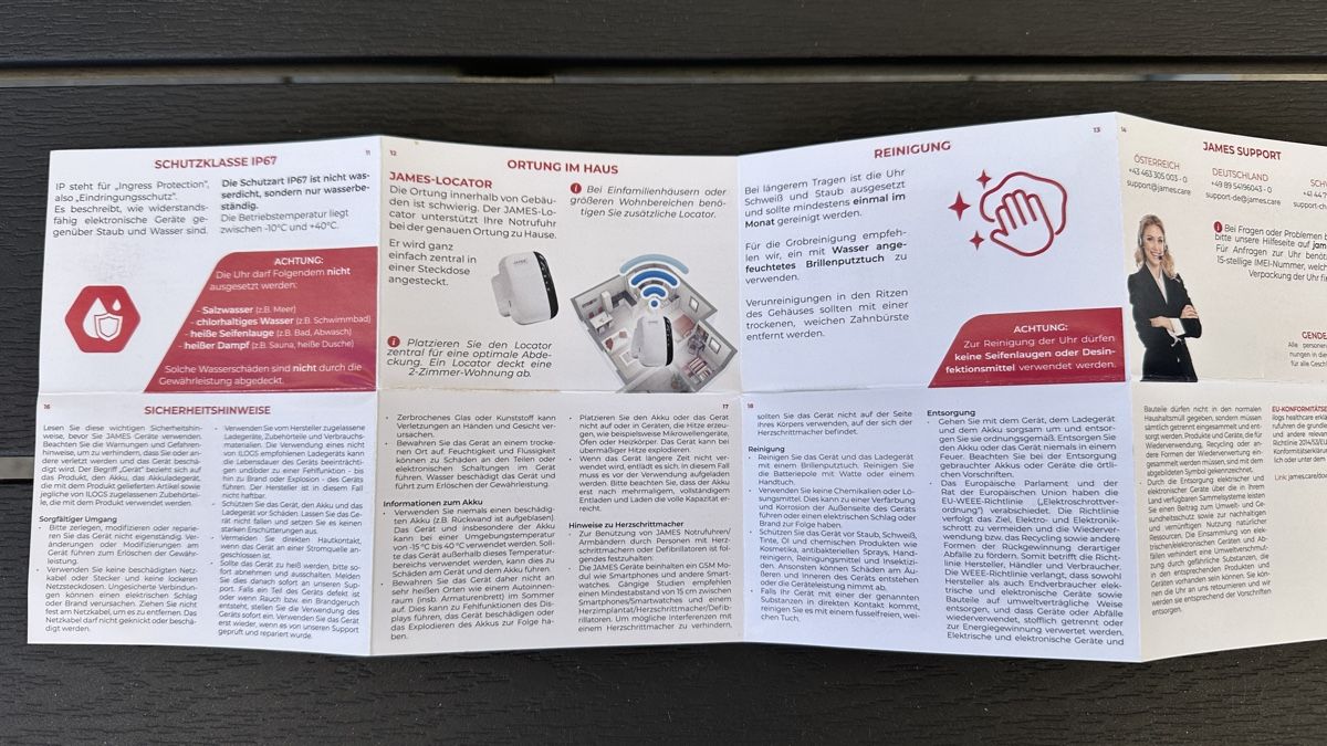 Smartwatch: Notrufuhr James B8 Pro schwarz – Usato da Uster venduto da Rtvburkhardt 4