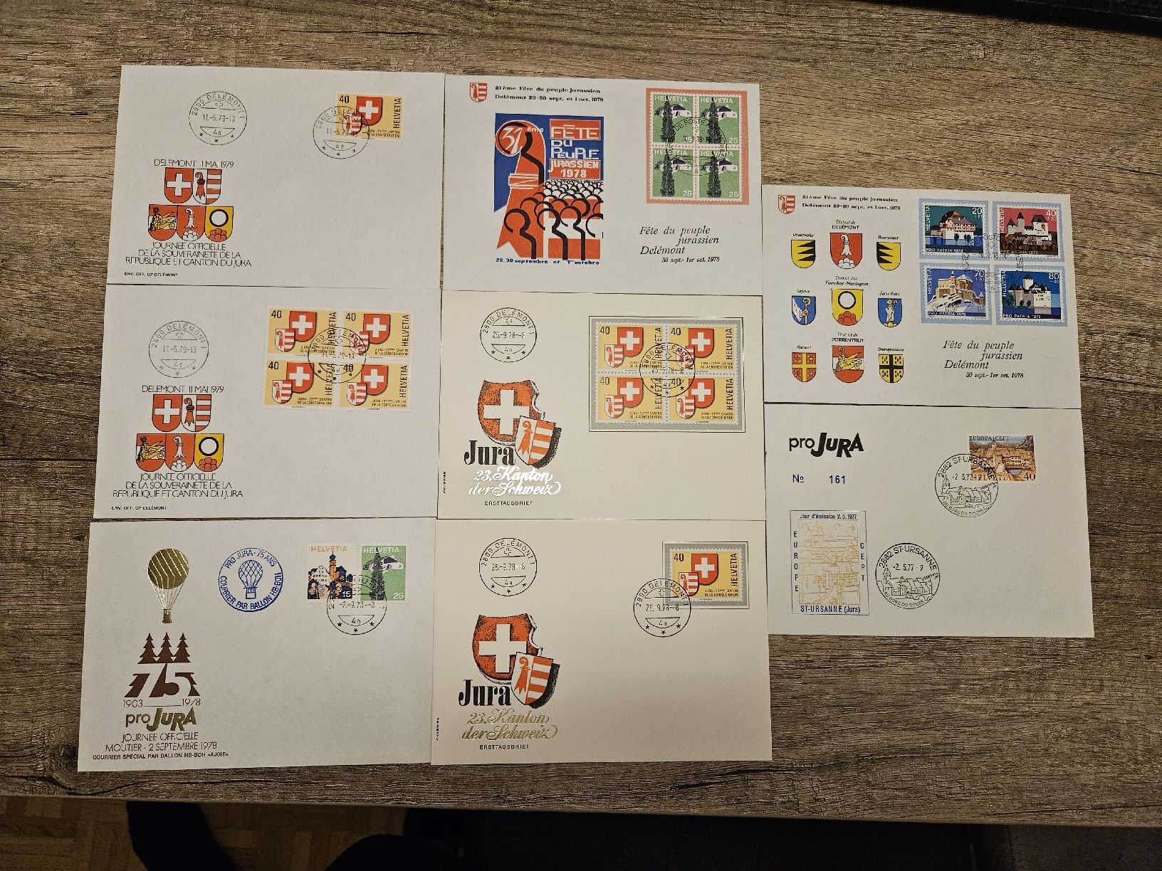Buste & buste per spedizione: Erstagsbriefe Kanton Jura – Usato da Winterthur venduto da ManuM88