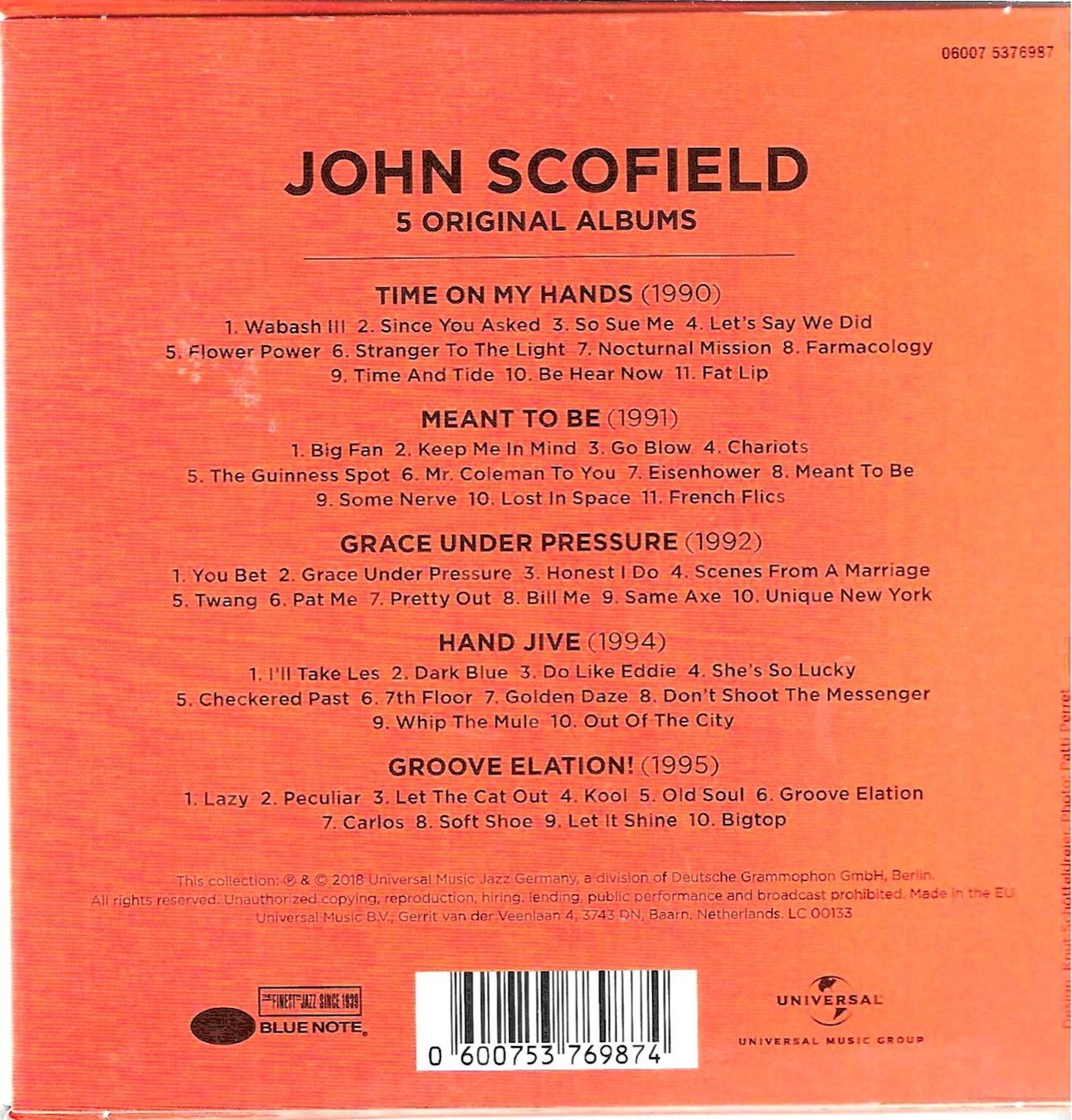 CD: John Scofield - 5 Original Albums – Usato da Savagnier venduto da Ne2065 1
