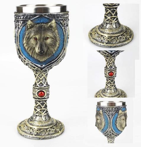 Apribottiglie & Tappi per chiusura: 3D-Weinkelch - Wolf – Nuovo e nell'imballaggio originale da Buchs SG venduto da Skullep 2
