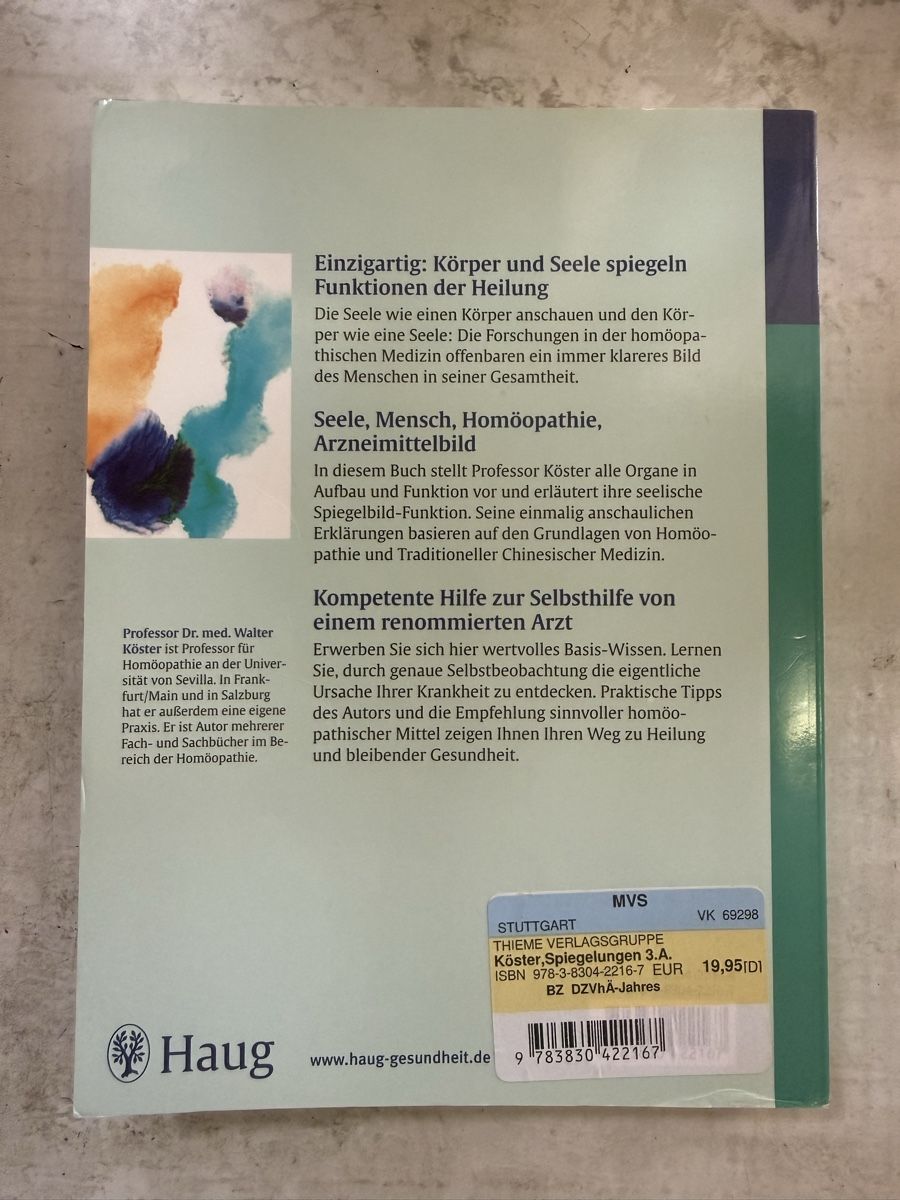 Libri: Spiegelung zwischen Körper und Seele – Usato da Dietikon venduto da Buchantiqdietikon 3