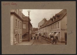 Fotografie Colditz, Badergasse mit Modew