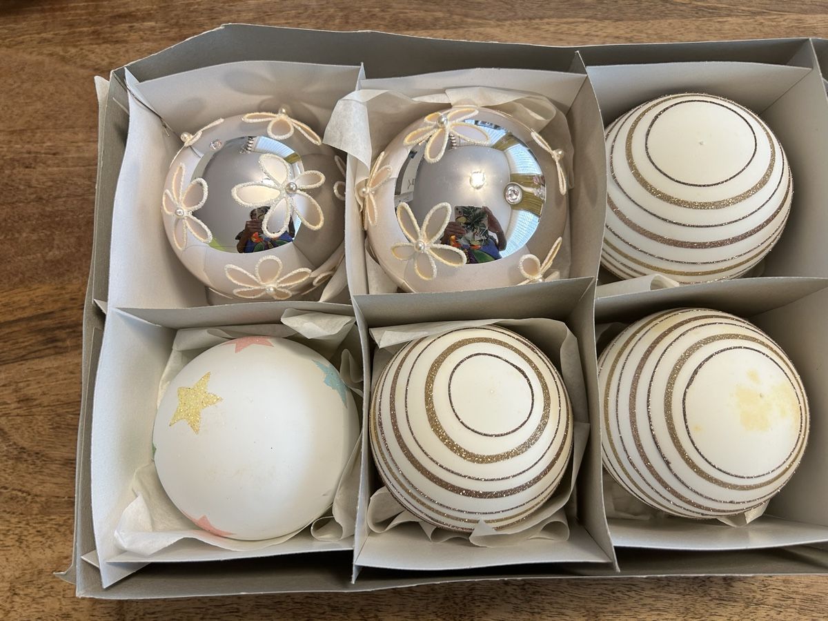 Pfister Tutte le decorazioni: Weihnachtskugeln, 6er Set, verschiedene Designs, neuwertig – Usato da Rupperswil venduto da Birke11 2