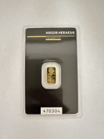 Goldbarren 1g Argor-Heraeus 999.9 Fine Gold neu