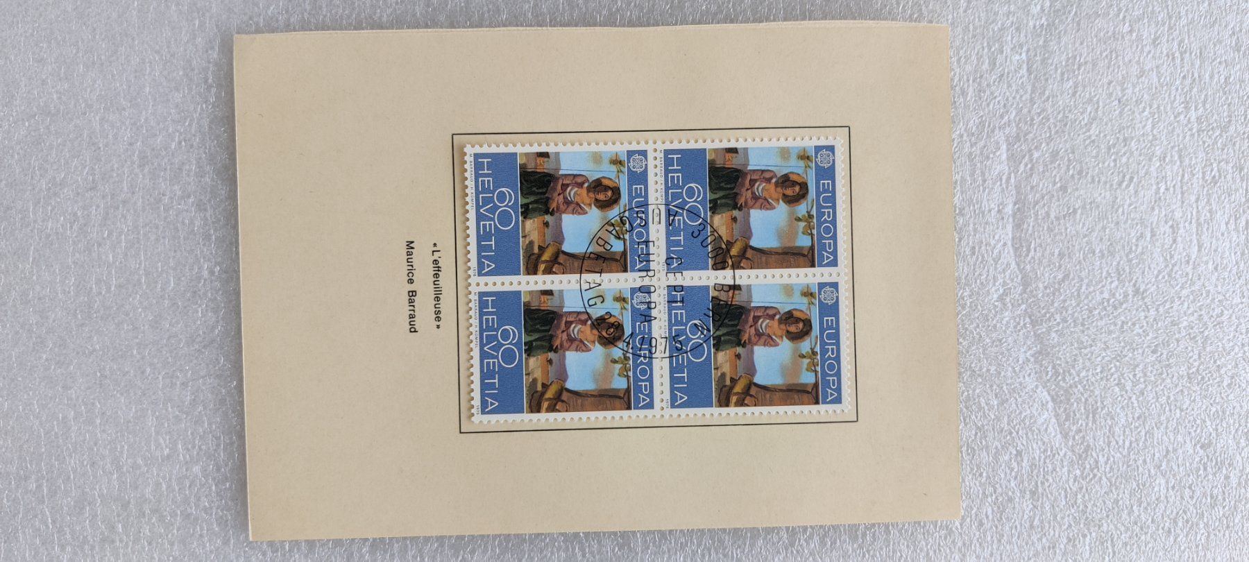 Tous les timbres: 6 x 4   Schweizer Briefmarken Karten – D'occasion à Zürich par sendbad 1