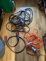 Set CEE 32A Drehstrom-Verlängerungskabel (1 m,10 m und 20 m)