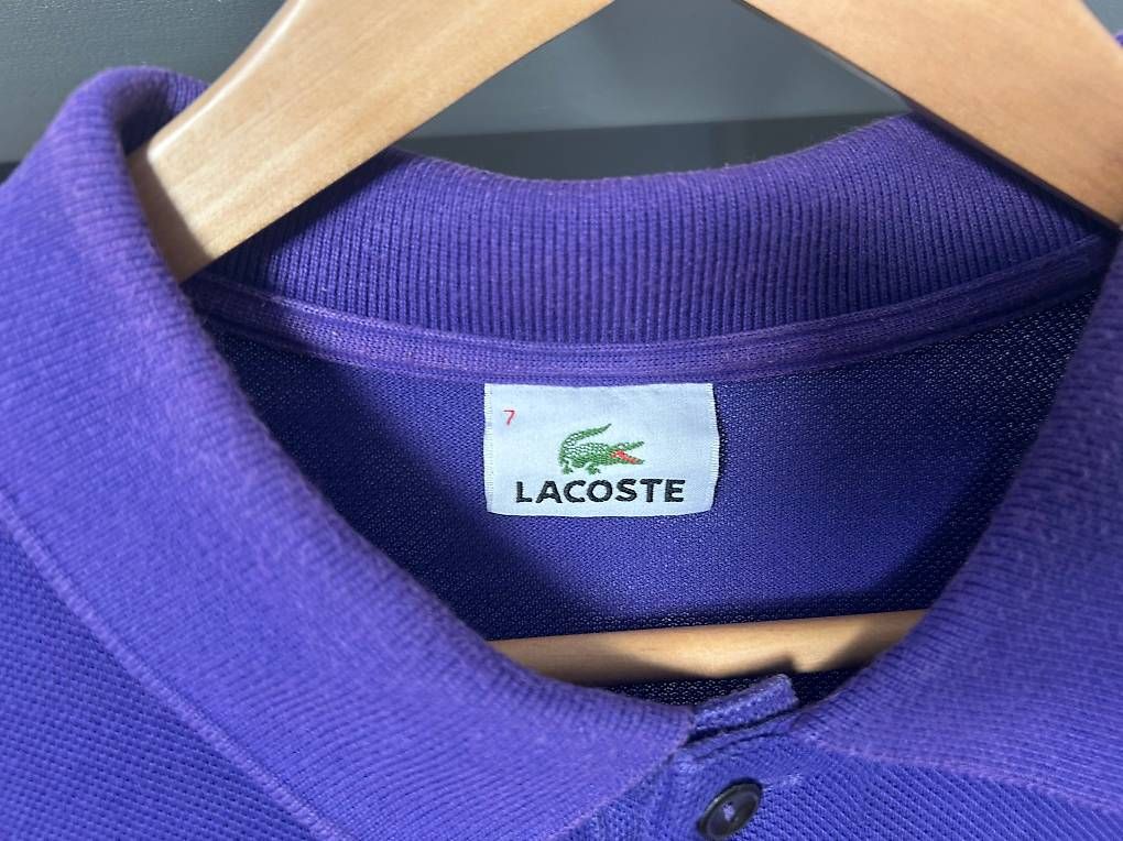 Polo-Shirts: LACOSTE POLOSHIRT, violet, Grösse 7 – Gebraucht aus Biel/Bienne von ste_8vdy 3