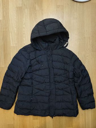Schwarze Winter-Steppjacke „GEOX“ – Größe XL – Sehr guter Zu