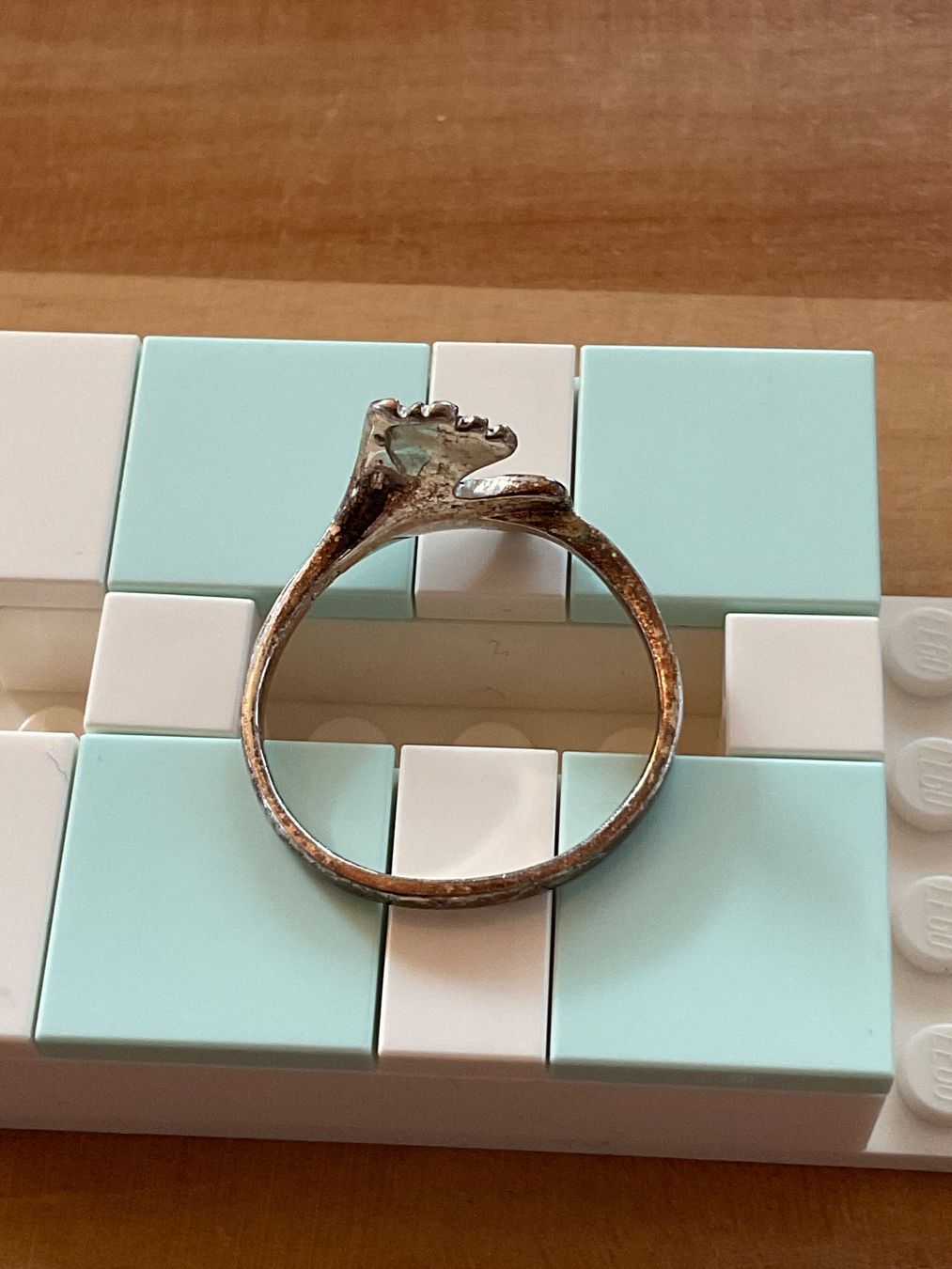 Anelli: Silber Fingerring mit Gingko Blatt Form Gr. 58 – Usato da Rümlang venduto da baselsale1 1