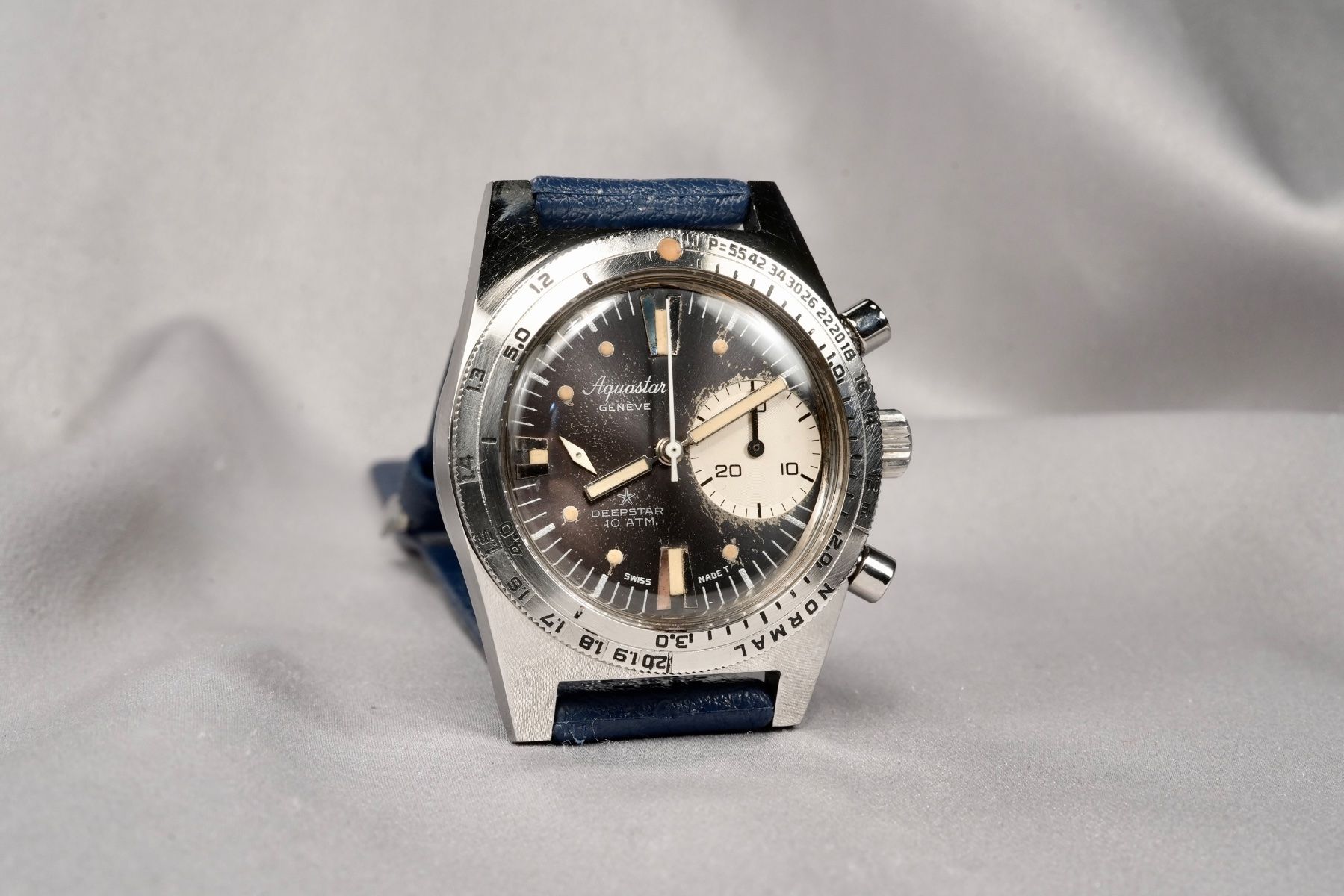 Aquastar Orologi: Aquastar - Deepstar 10 Atm.Gen I Diver Chronograph – Usato da Morcote venduto da chronoservice 2