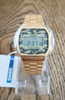 Casio Retro A168WE in Camouflage gold --Neu und ungetragen--