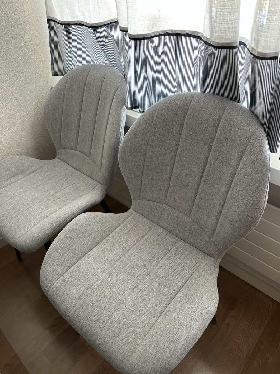 Stühle: 2 Esszimmer stuhle grau / 2 Grey Fabric Chairs – Gebraucht aus Zürich von ani_d52m 3