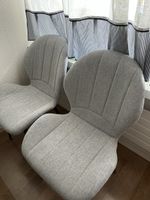 2 Esszimmer stuhle grau / 2 Grey Fabric Chairs
