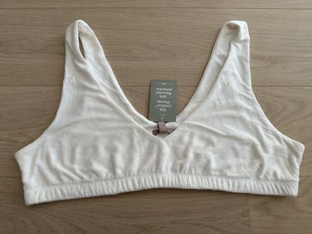 Brassière effet peignoir doux blanc taille XL NEUF