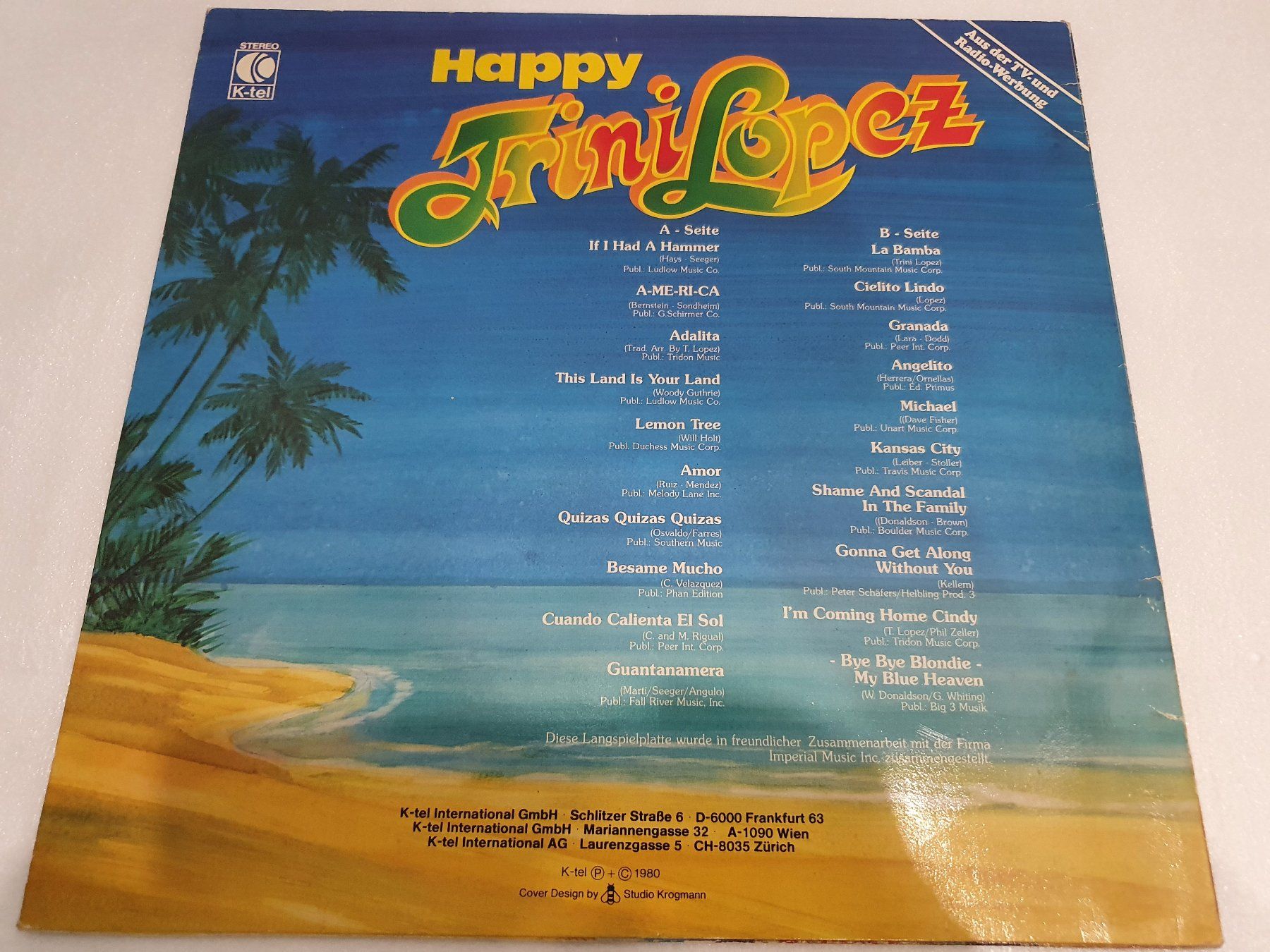 Dischi in vinile: Trini Lopez – Happy Trini Lopez – Usato da Uster venduto da Vinyl-Leidenschaft 1