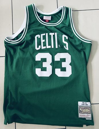 Larry Bird Celtics 33 Jersey Swingman Grösse L ☘️