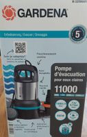 Pompe d'évacuation pour eau claire Gardena 11000