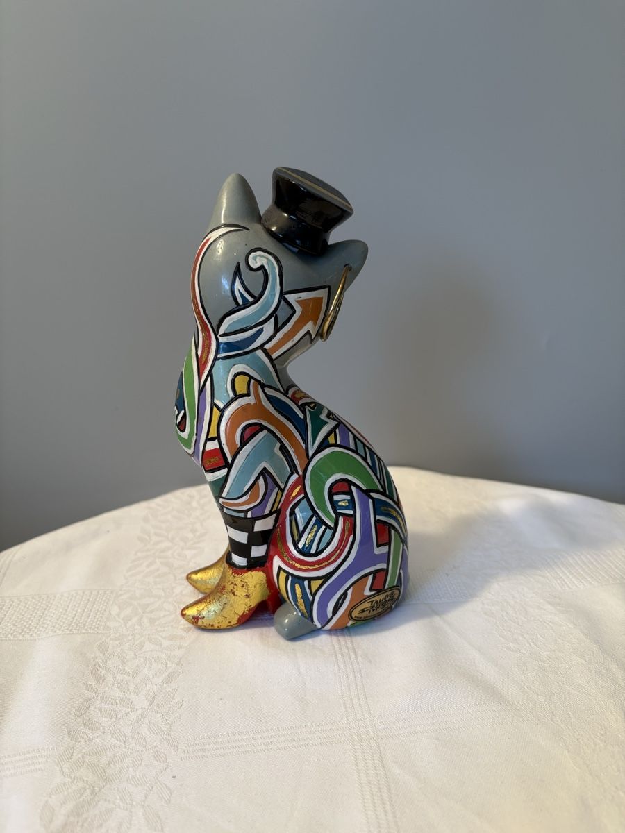 Toms Drag Statuette: Toms Drag Katze sitzend – Usato da Riehen venduto da BESSI17 1
