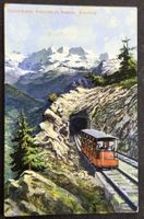 Ambulant Niesenbahn Ausweiche II Blüemlisalp Postkarte CP
