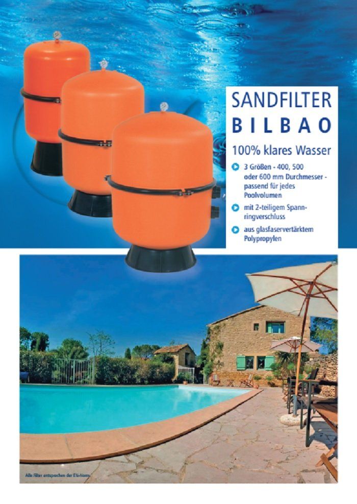 Schwimmbad-Zubehör: Sandfilteranlage S400 inkl. Filterpumpe ; Schwimmbadfilter – Neu und originalverpackt aus Kriens von PoolsIsland 1