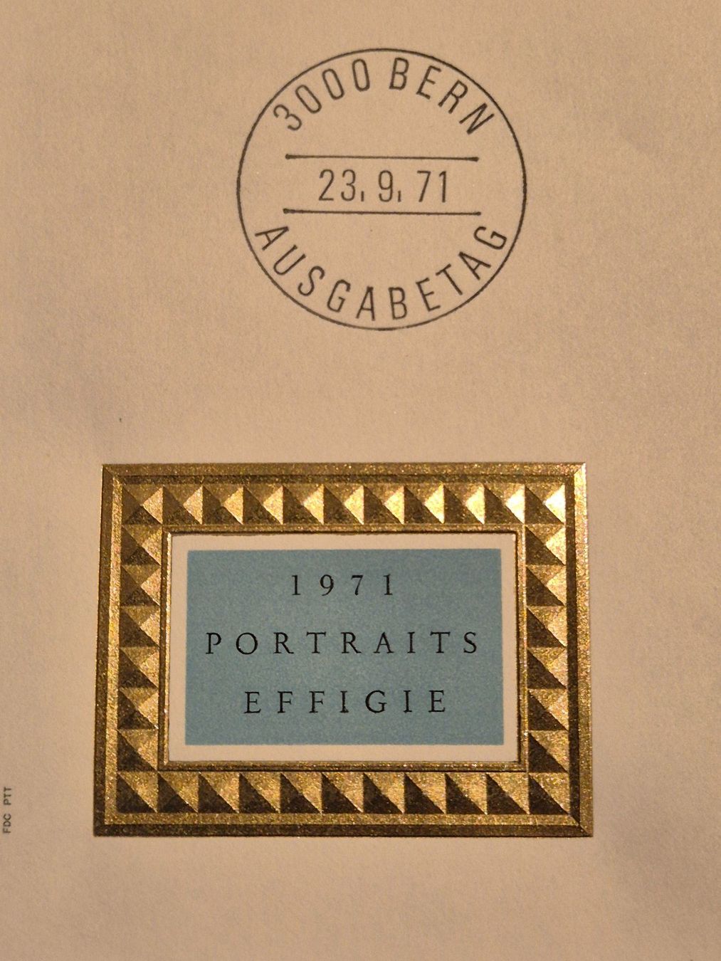 Tutti i francobolli: Ersttagsbrief - Portraits 23.9.71 mit Viererblock – Nuovo (secondo la descrizione) da Seewen SZ venduto da SuperpumaDisplayTeam 2