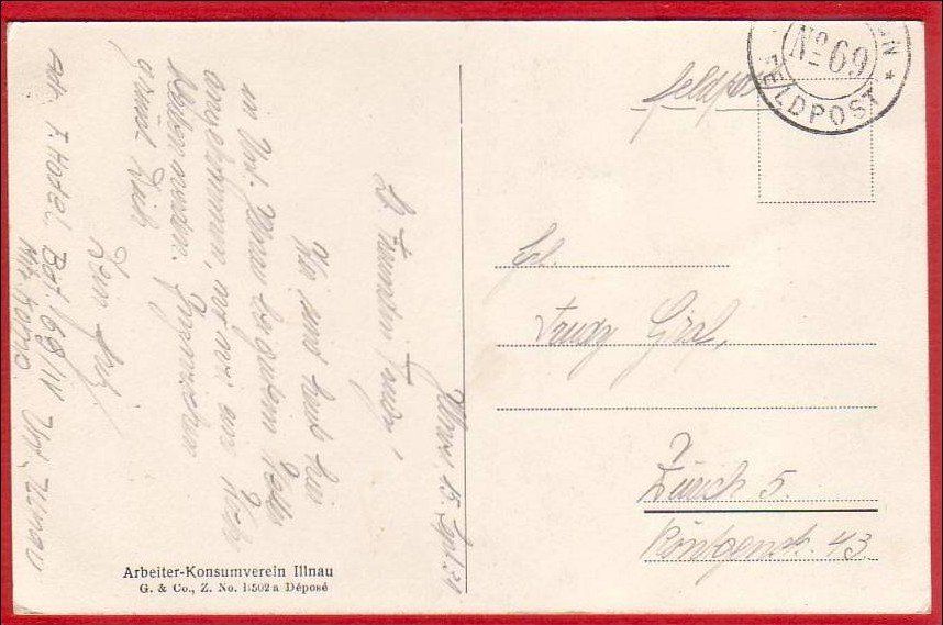 Ansichtskarten: ILLNAU MIT EISENBAHN 1931 – Gebraucht aus Grüningen von Kartenlaube 1