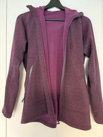 Damen Fleecejacke mit Kapuze Haglöfs Grösse L violett