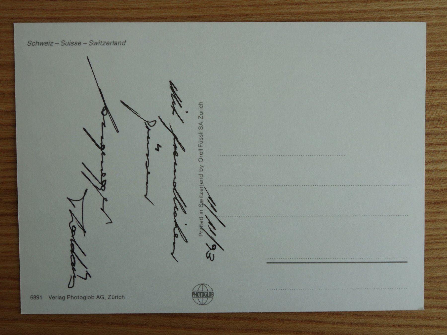 Cartoline postali: MUOTATHAL - BISISTHAL - 3 Bildkarte – Usato da Ibach venduto da Ibanto 1