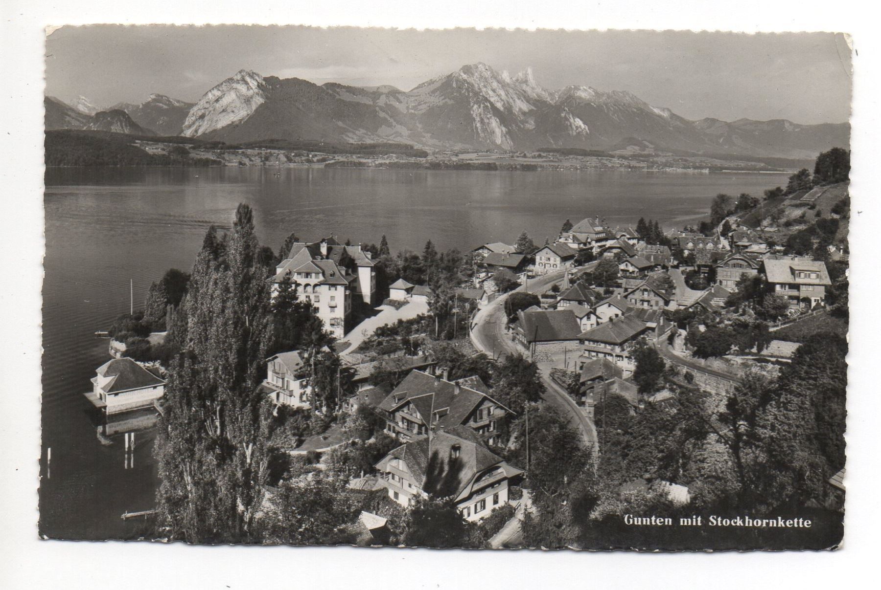 Cartes postales: GUNTEN mit Stockhornkette – D'occasion à Jona par philajona