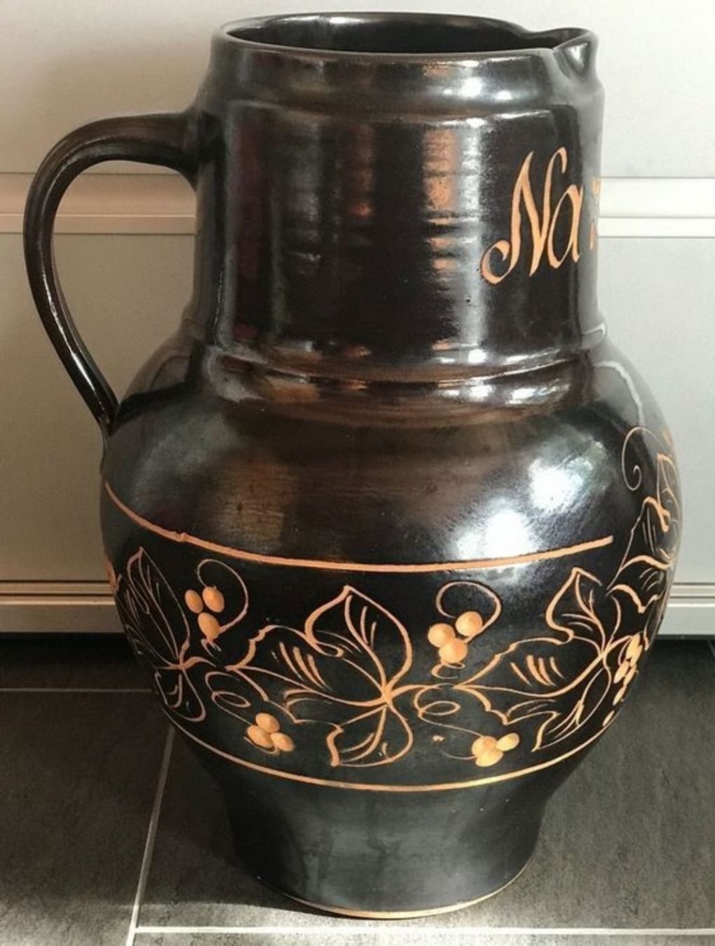 Caraffe: RIESIGER KRUG/KARAFFE AUS TON BRAUN. – Usato da Buchs AG venduto da Cuescu 2