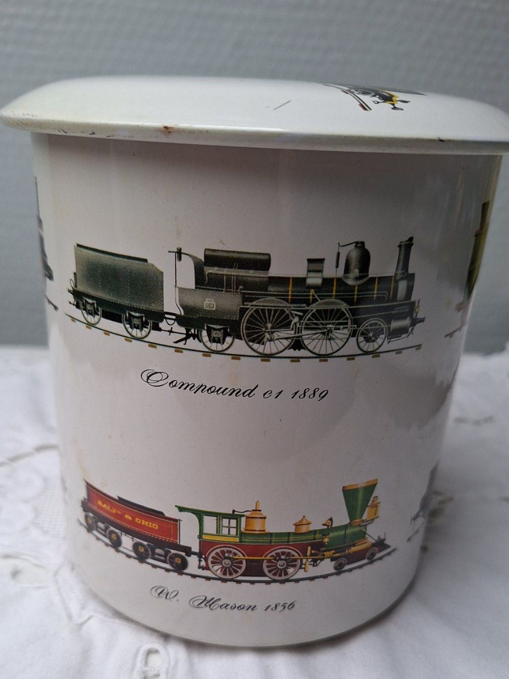 Barattoli: Vintage Blechdose  mit Lokomotiven – Usato da Dornach venduto da majo8689 2
