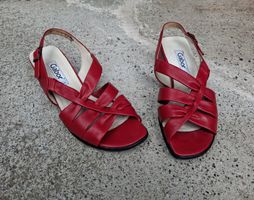 Neuwertige Gabor Leder Sandalen, Grösse 4, rot