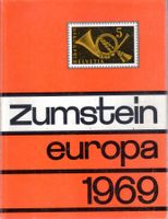 ZUMSTIEN EUROPA 1969 BRIEFMARKEN-KATALOG