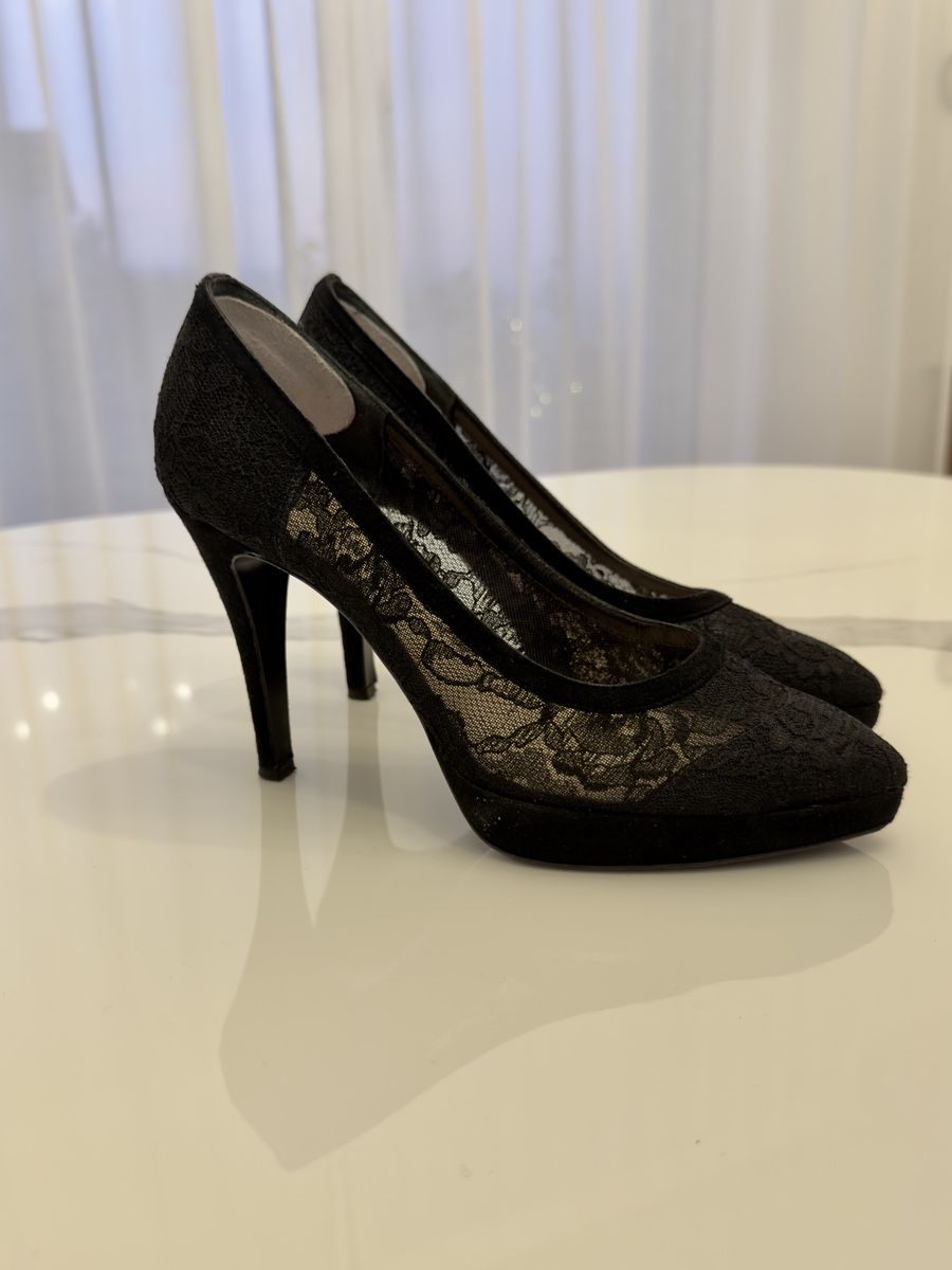 Navyboot Damenschuhe: Navyboot High Heel Spitzenstoff, Gr.37 – Gebraucht aus Au ZH von swissmatchpoint 2