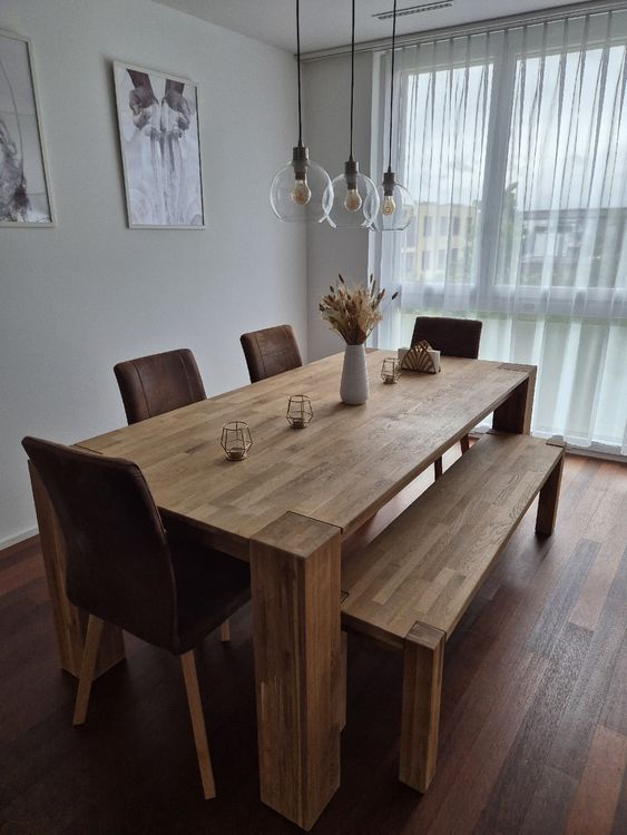 Esstisch Holz Mit Bank