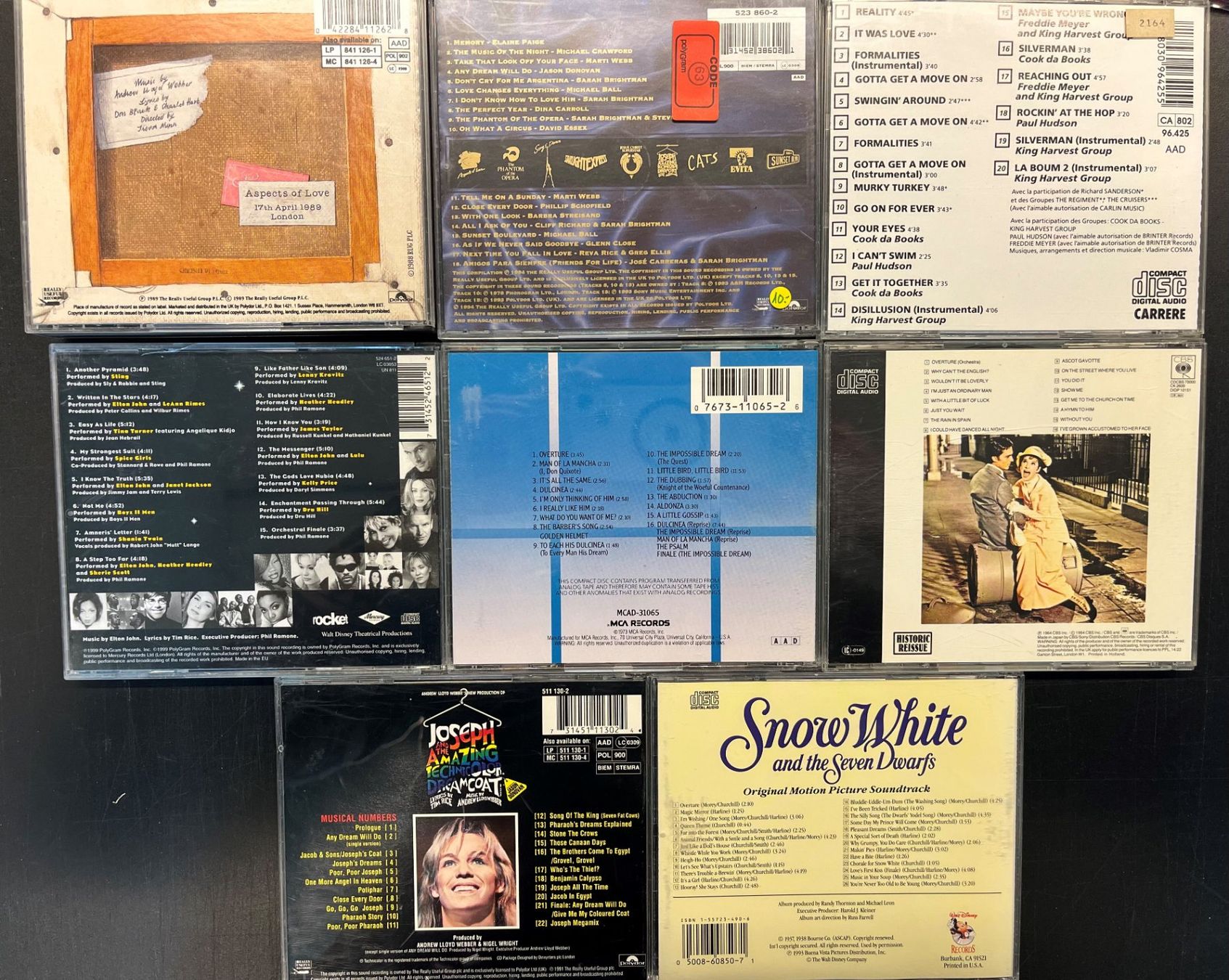 CD: CD Sammlung Musical, Soundtrack 8 Stück – Usato da Basel venduto da andipfandi 1