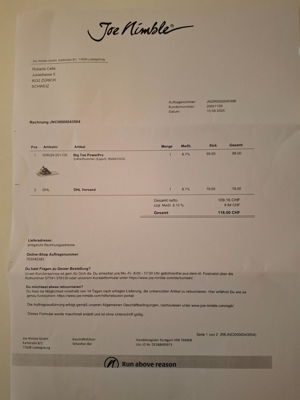 Hometrainer: Trainingsgerät – Nuovo e nell'imballaggio originale da Zürich venduto da honolulu4711 1