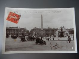 Historische Postkarte Place de la Concorde, Paris