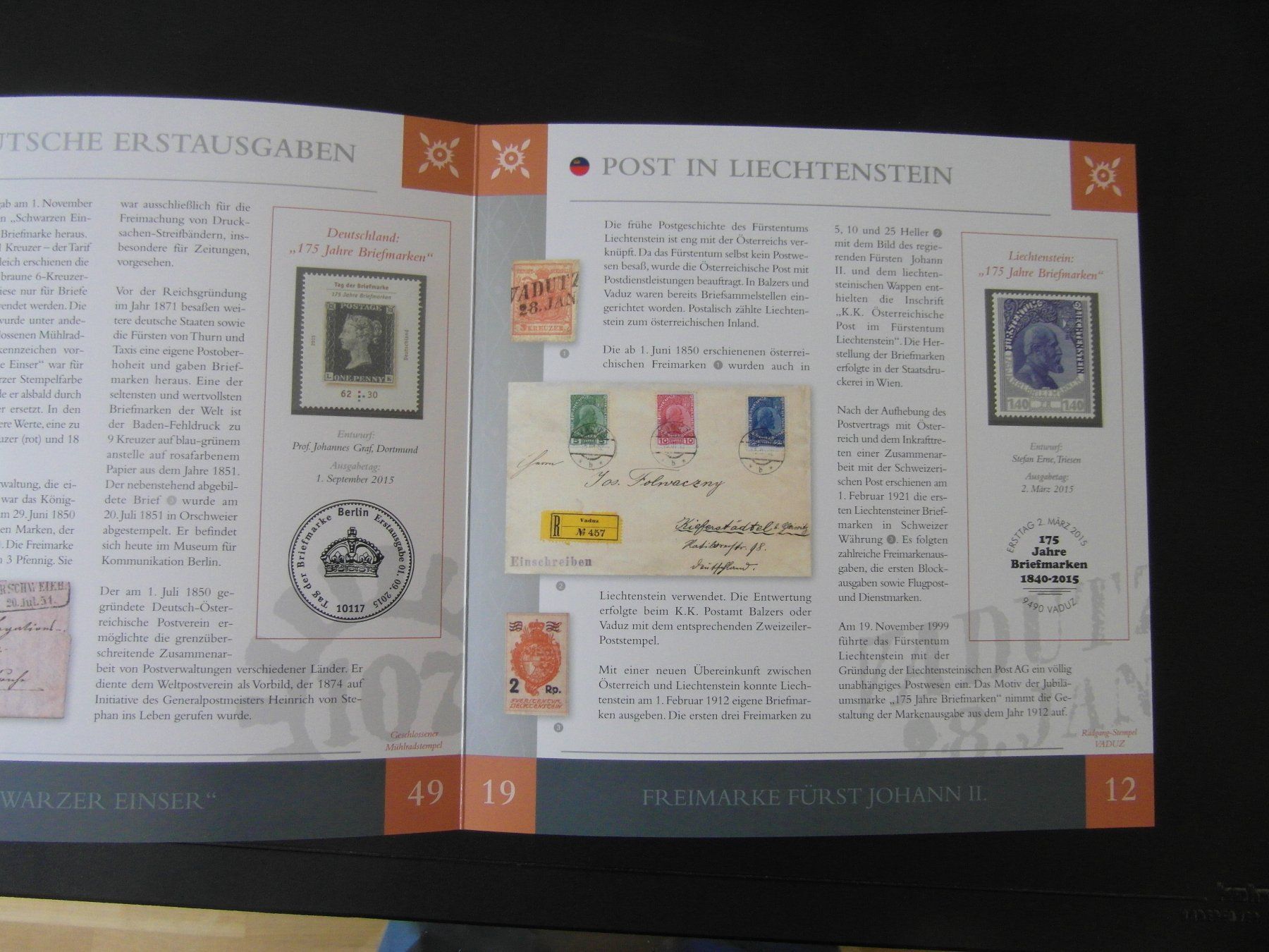 Tutti i francobolli: 175 Jahre Briefmarken 2015  Multilaterale mit CH DE AT FL – Nuovo (secondo la descrizione) da Niederrohrdorf venduto da leni29 2