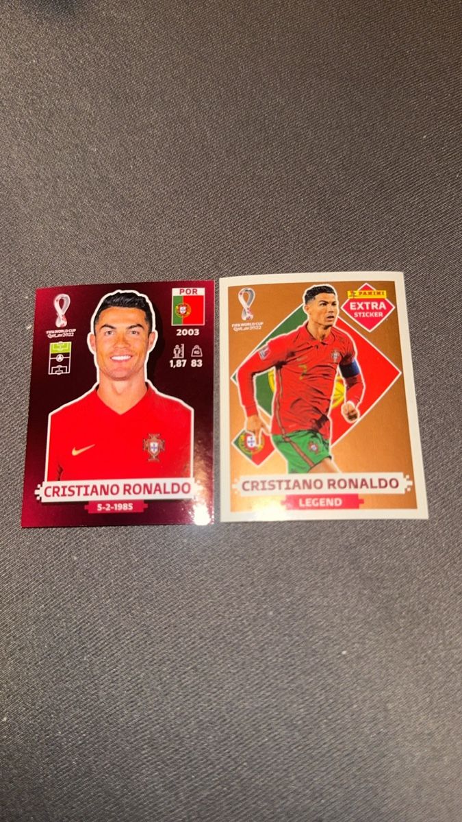 Panini Carte collezionabili: Extra sticker und normal ronaldo 2022 – Nuovo (secondo la descrizione) da Rheinfelden venduto da mak_y99y