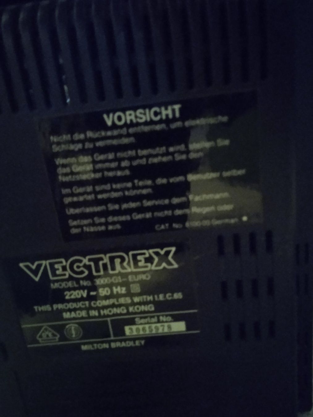 Console: Vectrex Konsole mit 2 Controller und Game – Usato da Turbenthal venduto da fatalbeauty 3