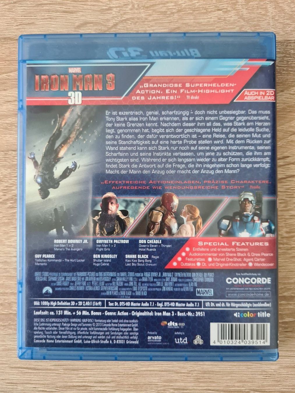 Tutti i DVDs: Iron Man 3 3D - Blu-ray – Usato da Carouge GE venduto da Franllo 1