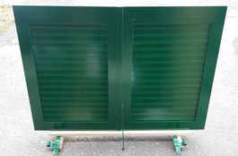 Fensterladen Alu grün RAL 6016