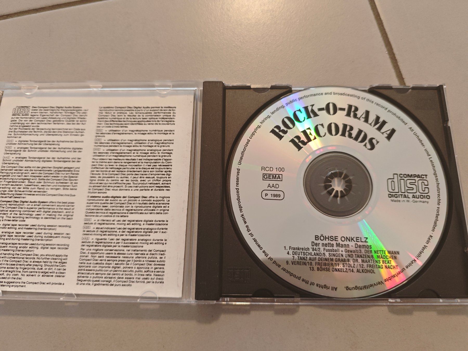 CD: Böhse Onkelz - Der nette Mann + Demos – Usato da Malters venduto da Danielab2 2