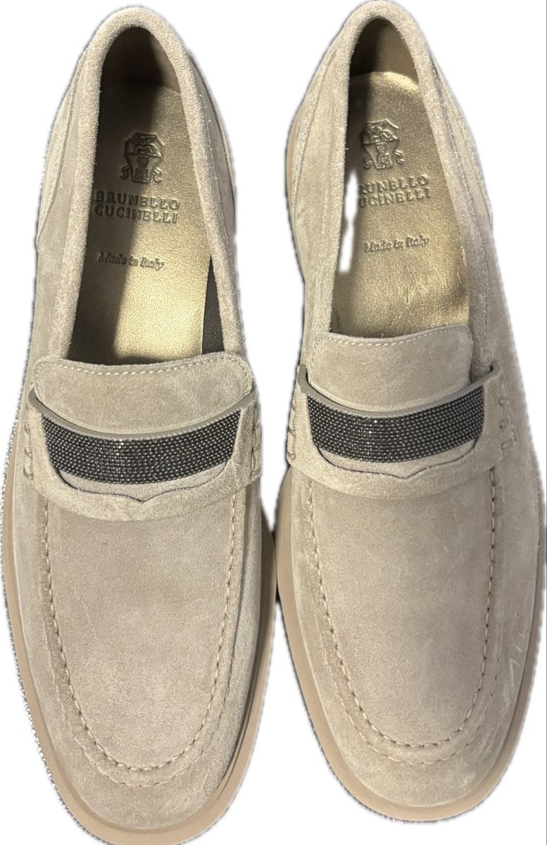 Brunello Cucinelli Scarpe da donna: Brunello Cucinelli Grey Loafers – Usato da Chur venduto da Cuteclothes7k